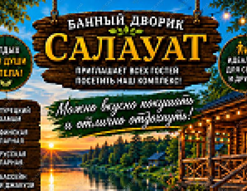 Сауна Баный дворик  Салаут, в Астане, Алаш 8 |  | 101sauna.kz